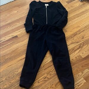 Chasor Black Zip-Up Jumpsuit from Evereve